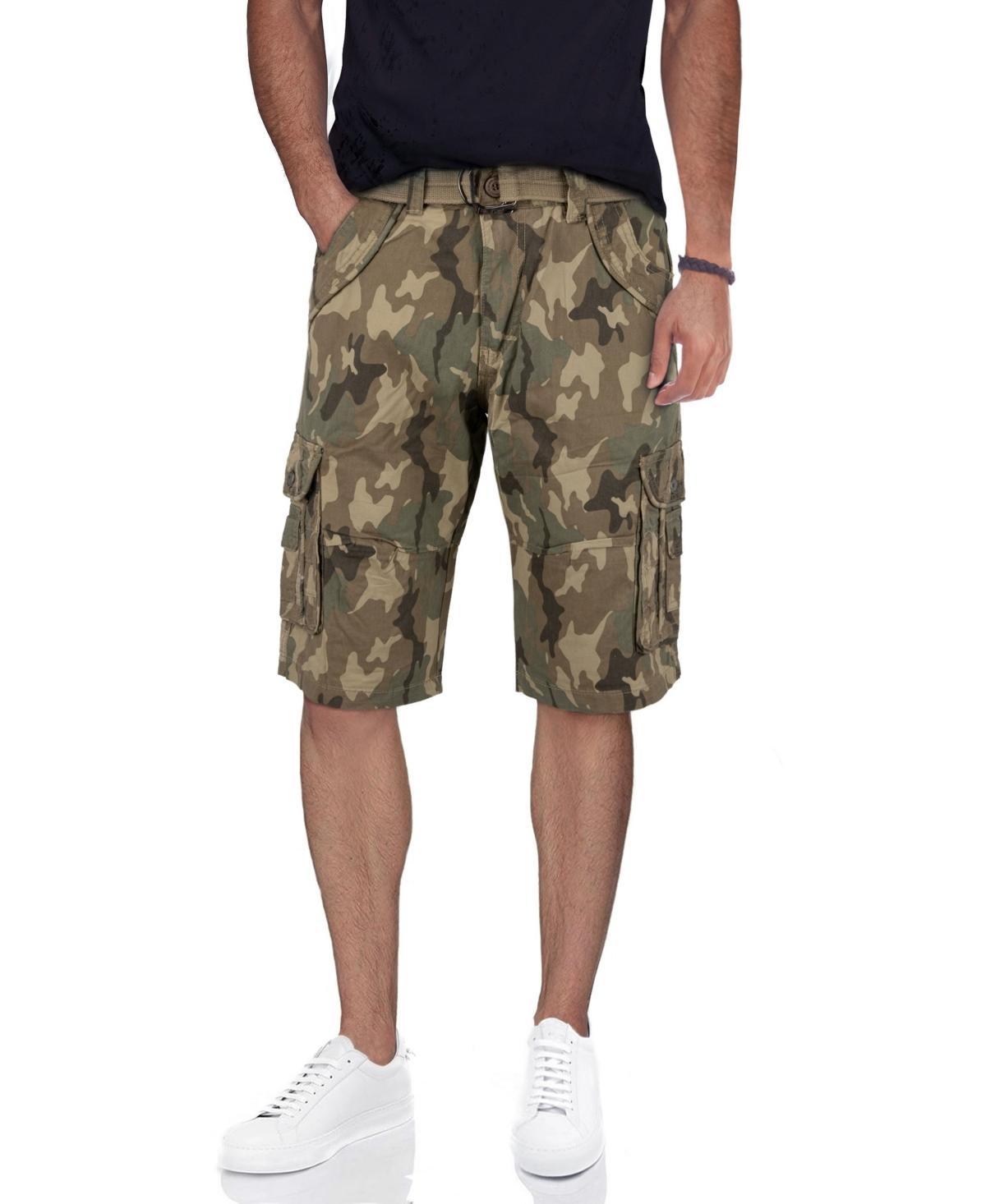 X-Ray Mens Belted Double Pocket Cargo Shorts Product Image