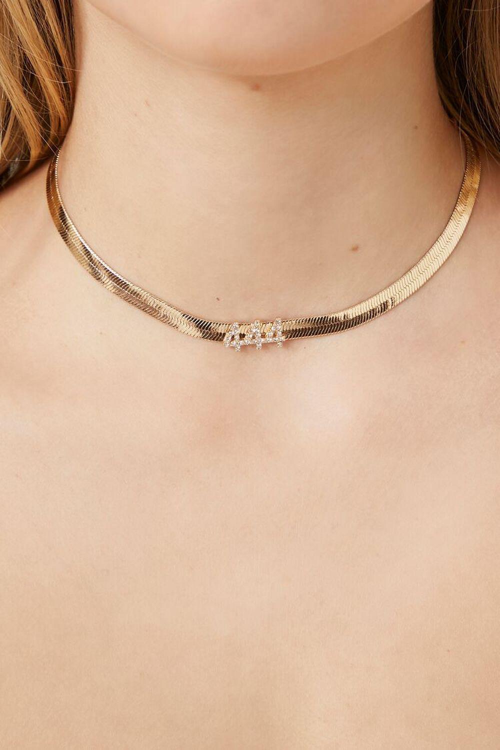 Rhinestone 444 Necklace | Forever 21 Product Image