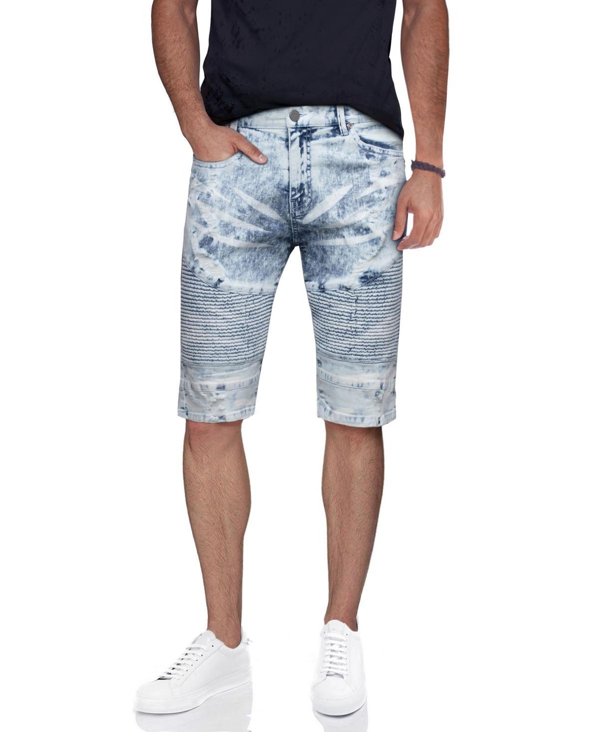 Men's Stretch Moto Denim Shorts Product Image