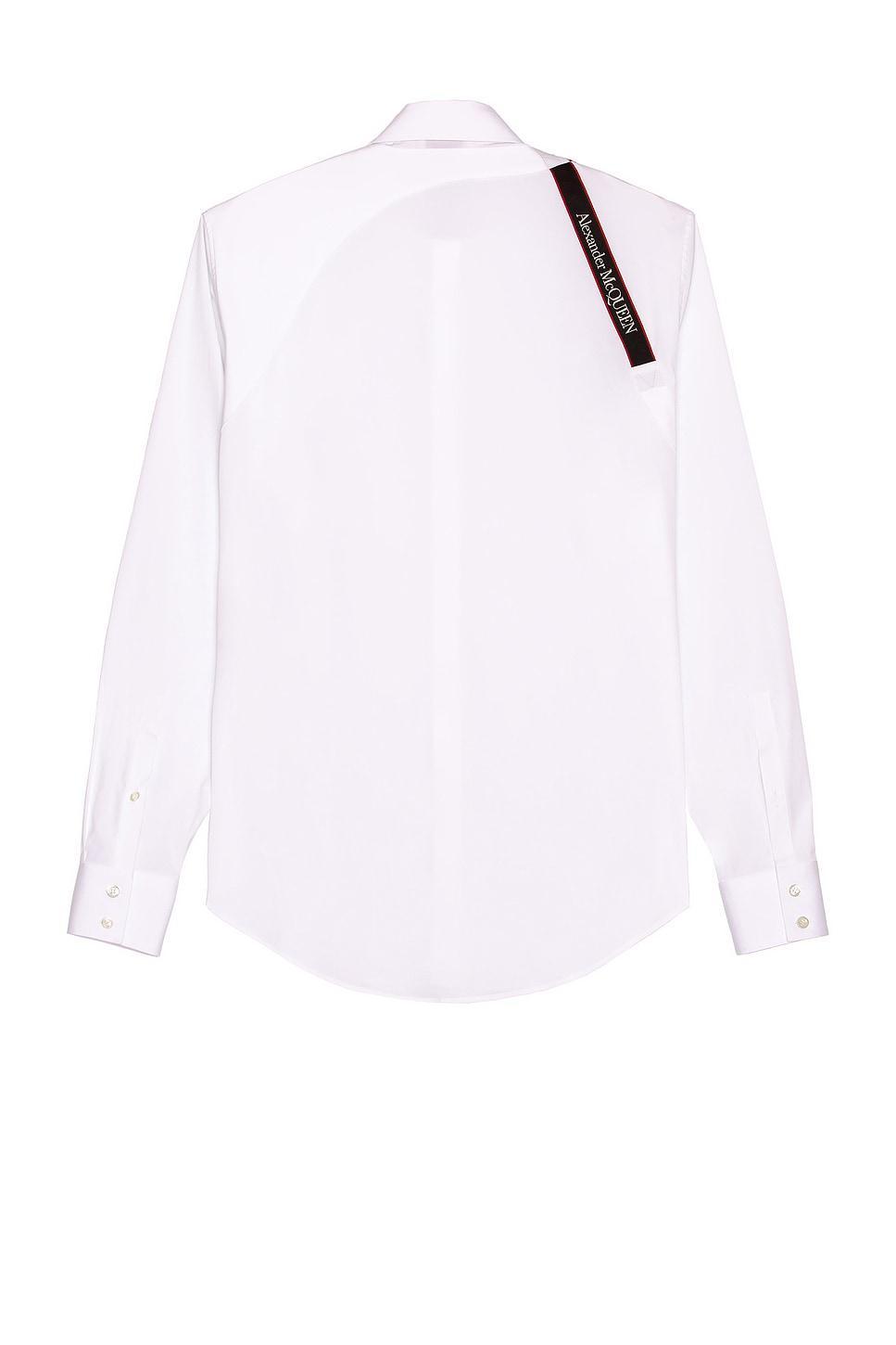 Alexander McQueen Organic Stretch Popline Shirt White. (also in 15, 16.5). Product Image