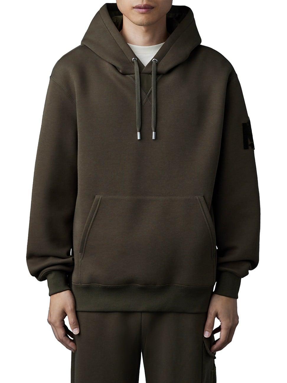 Mens Krys Velvet Logo-Embroidered Hoodie Product Image