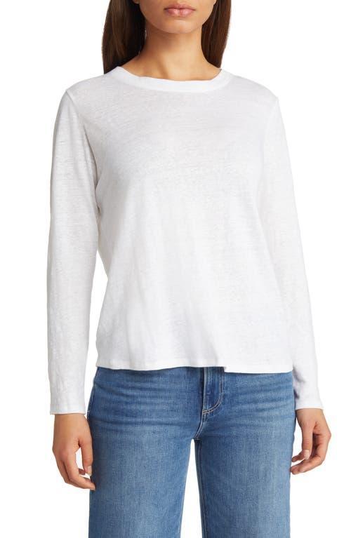 Eileen Fisher Organic Linen Long Sleeve T-Shirt Product Image