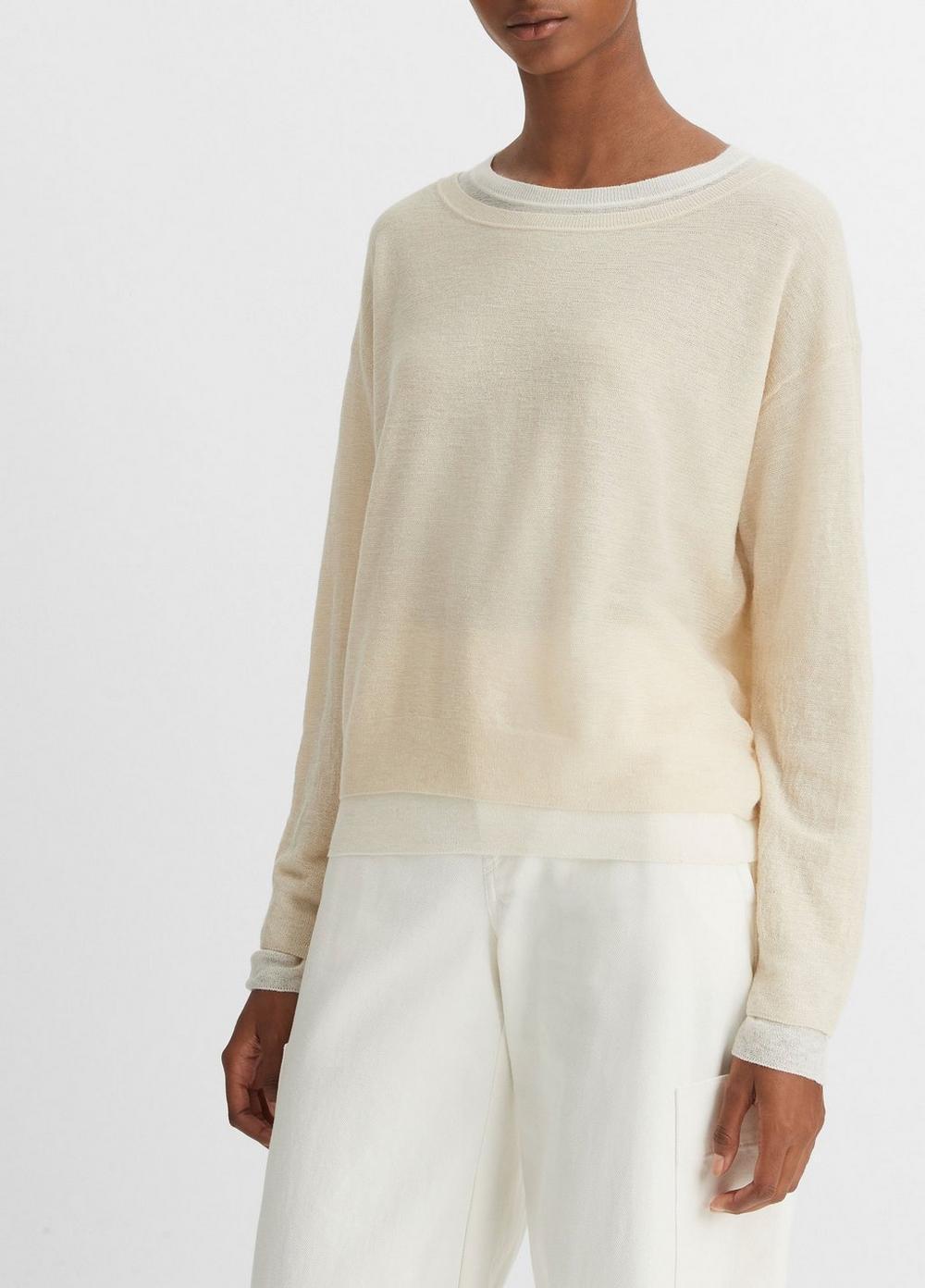 Double-Layer Wool-Blend Sweater Product Image