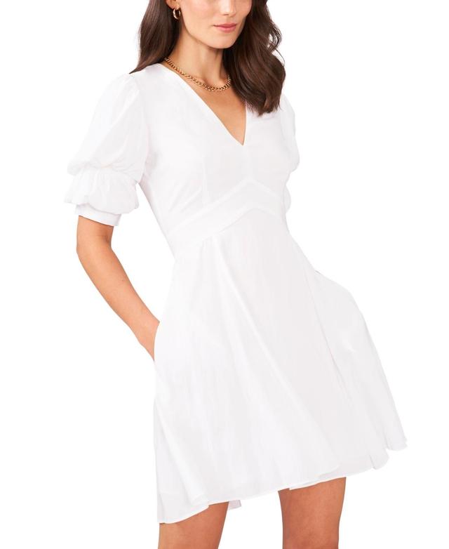 1. STATE Tiered Bubble Sleeve Dress Size M. Product Image