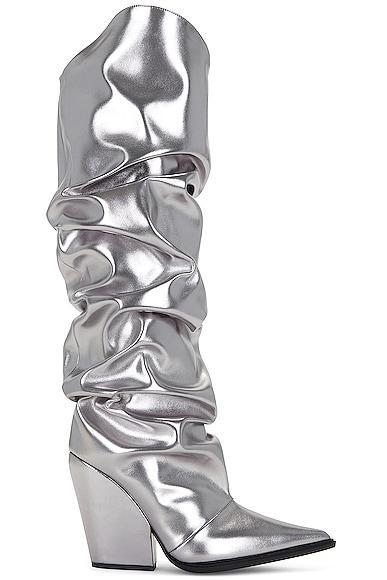 Alexandre Vauthier Western Boot in Metallic Product Image