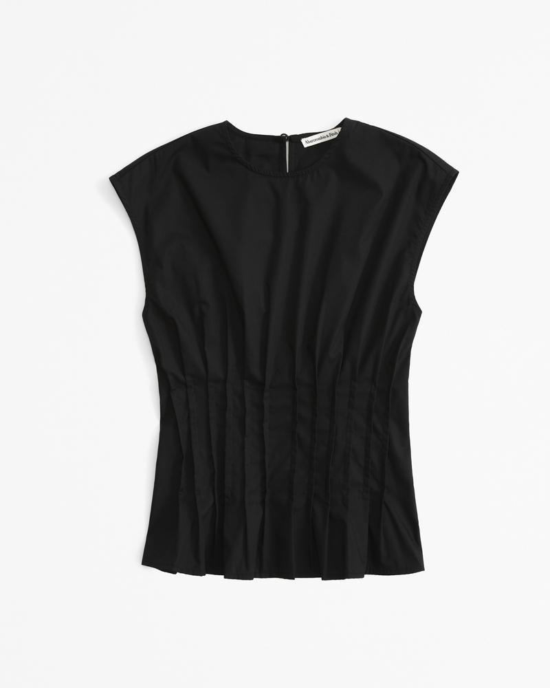 Poplin Pleated Top Product Image