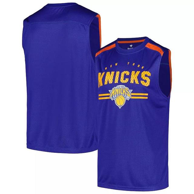 Mens Fanatics New York Knicks Birdseye Muscle Tank Top Product Image