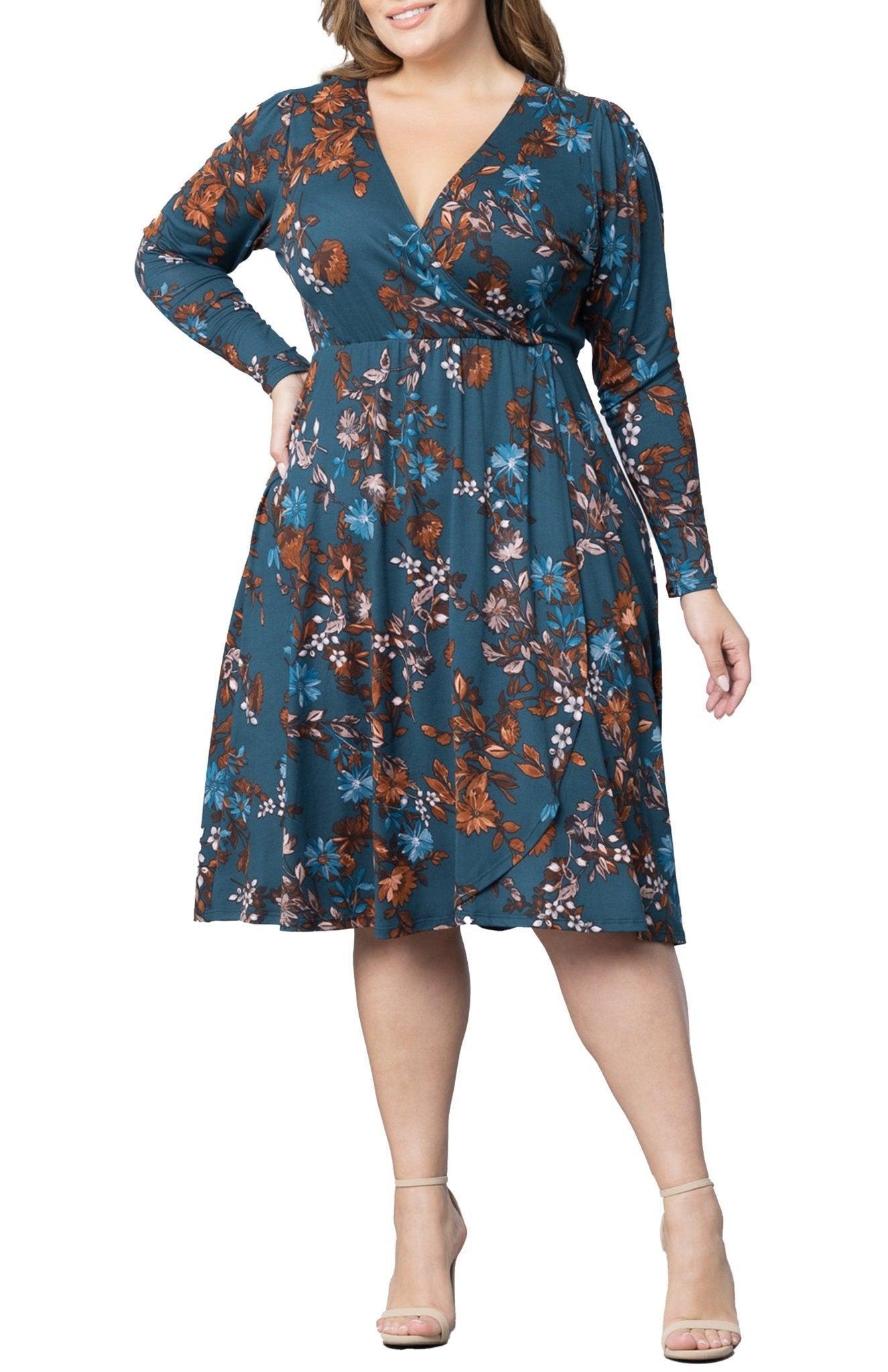 Aster Faux Wrap Dress - Plus Product Image