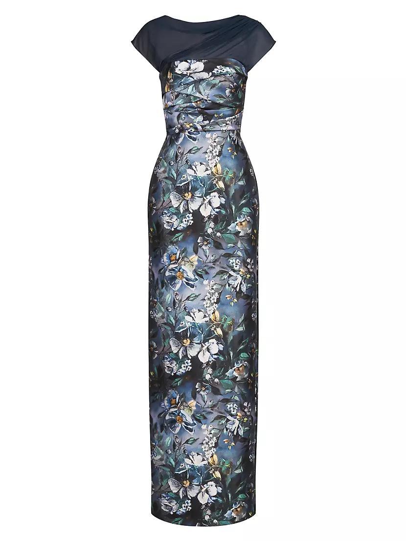 Delana Mikado Column Gown Product Image