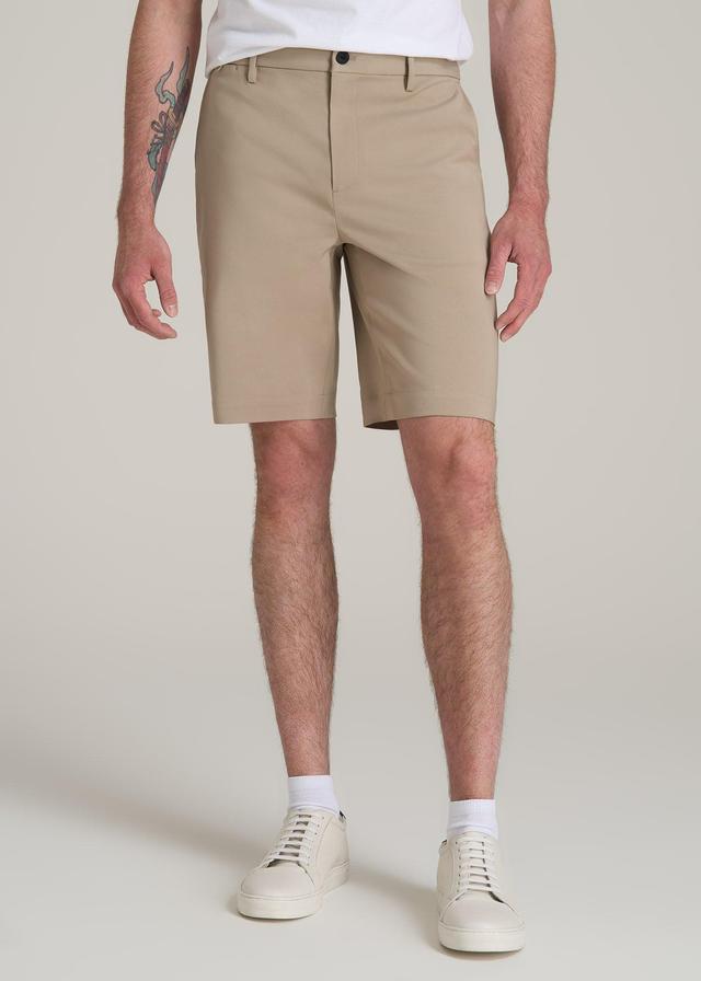 Tech Chino Shorts for Tall Men in Desert Khaki Male Product Image