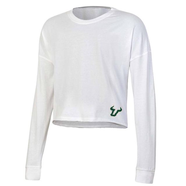 NCAA South Florida Bulls Womens White Long Sleeve T-Shirt Product Image