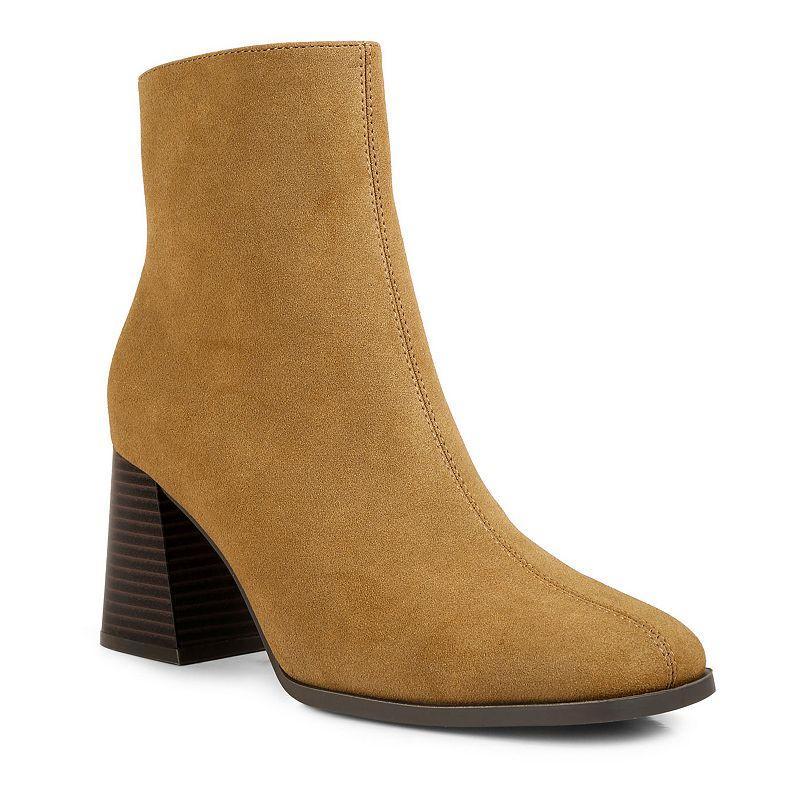 London Rag Cut Out Womens Block Heel Chelsea Boots Product Image