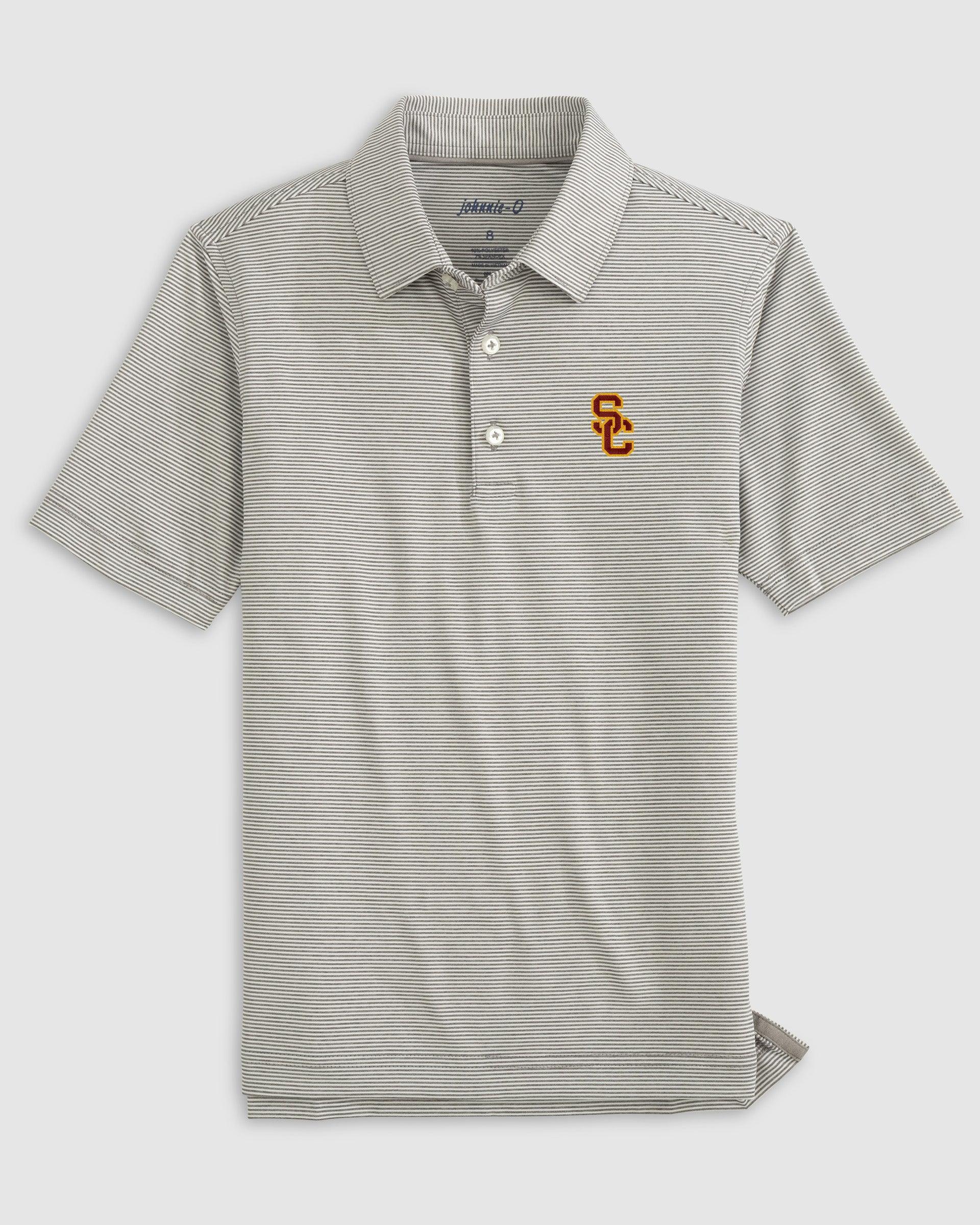 Southern California Lyndonn Jr. Striped Jersey Performance Polo Boys Product Image