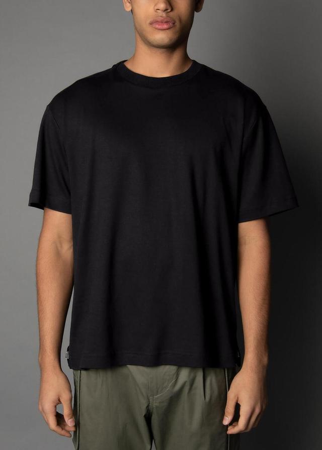 Long Staple 195G Black Tee Product Image