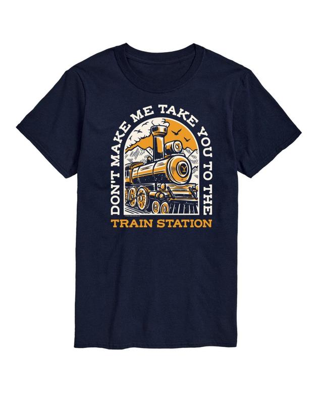 Big & Tall Yellowstone Train Station Graphic Tee, Mens Product Image