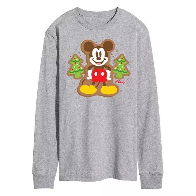 Disneys Mickey Mouse Mens Cookie Long Sleeve Graphic Tee Product Image