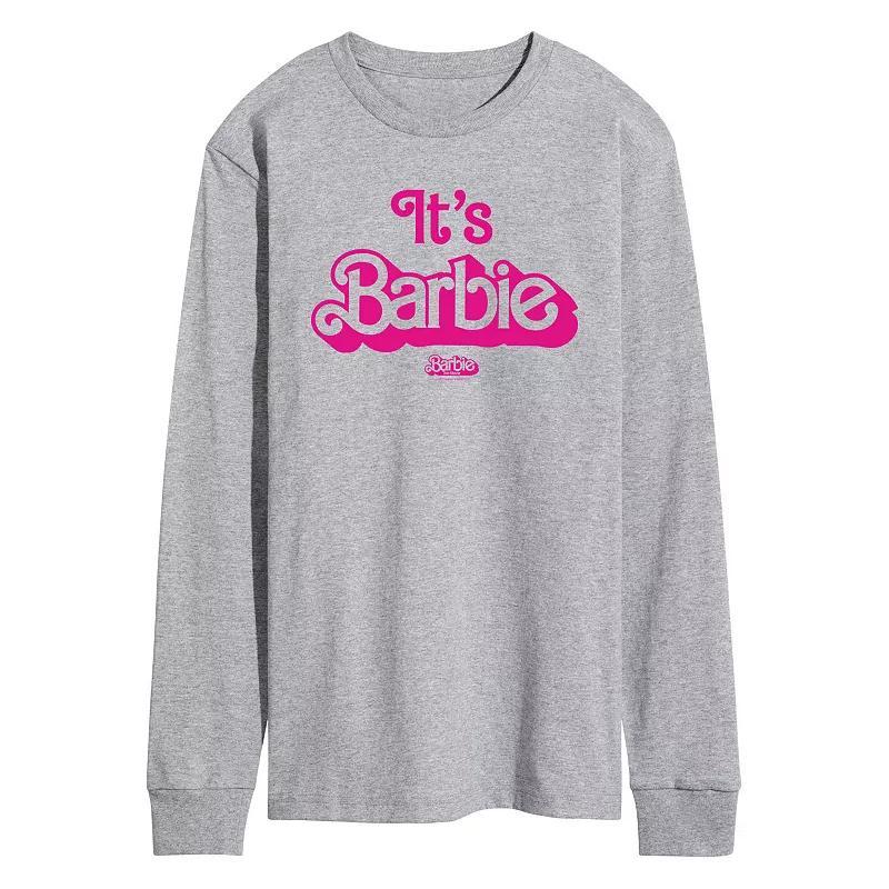 Mens Barbie The Movie Hi Barbie Long Sleeve Graphic Tee Product Image