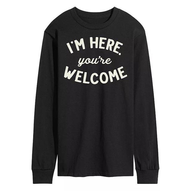 Mens Im Here Youre Welcome Graphic Tee Product Image