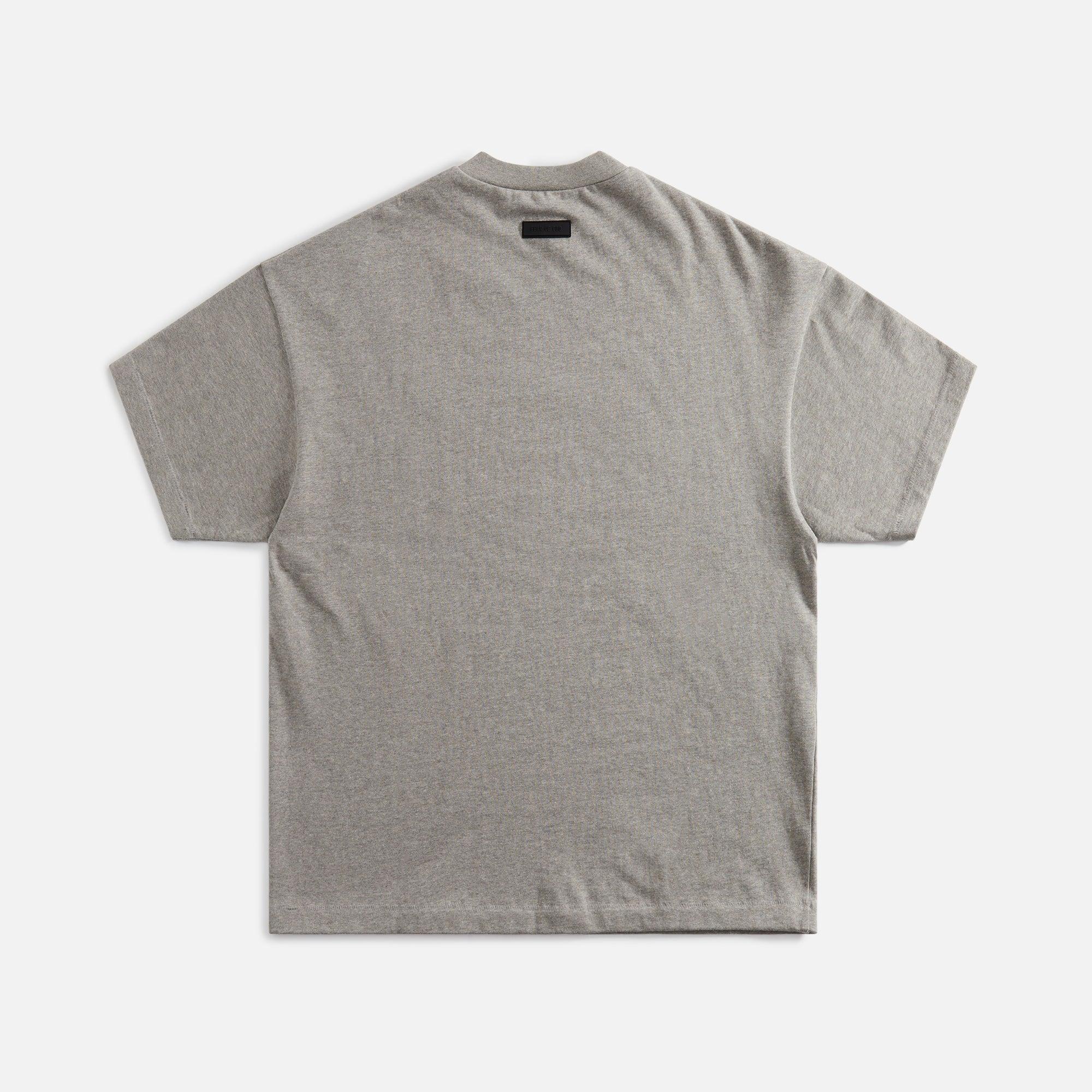 Essentials Heavy Jersey Crewneck Tee - Dark Heather Oatmeal Male Product Image