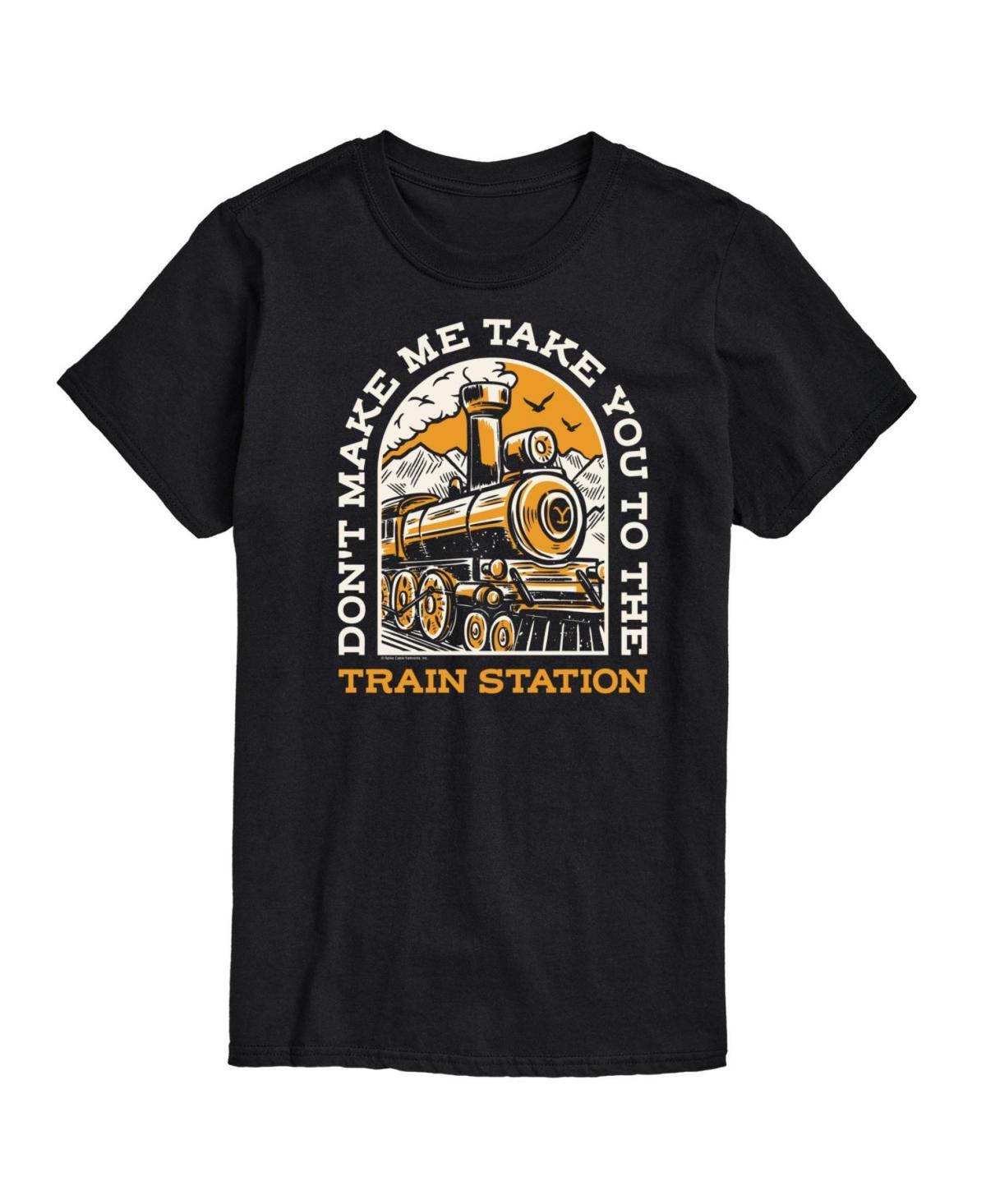 Big & Tall Yellowstone Train Station Graphic Tee, Mens Product Image