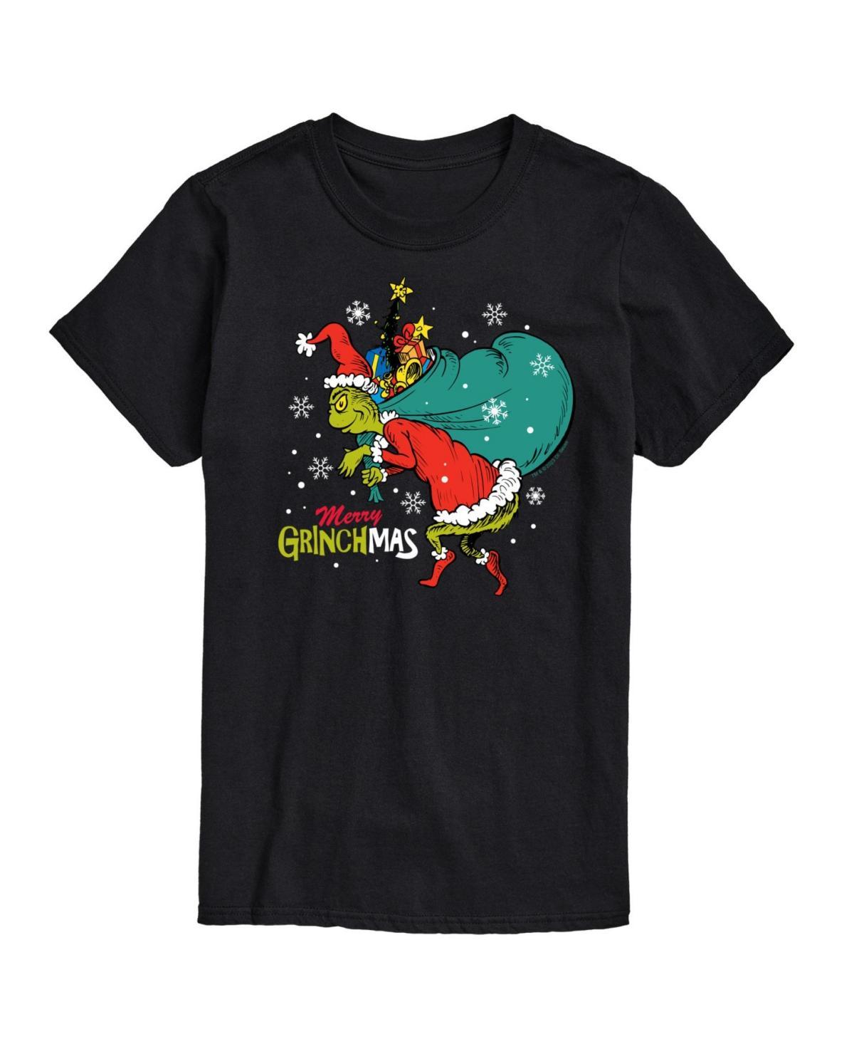 Big & Tall Dr. Seuss The Grinch Face Graphic Tee, Mens Product Image