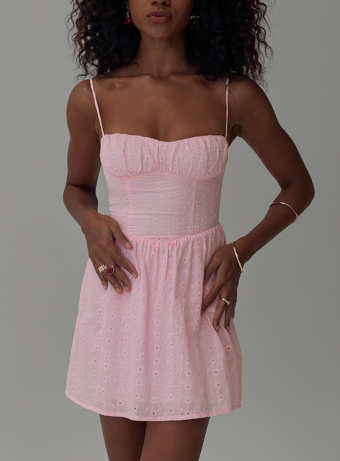 Mckilah Mini Dress Pink Product Image