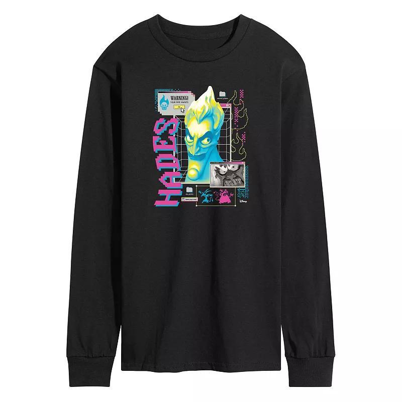 Disney Villains Hercules Hades Men's Long Sleeve Graphic Tee, Size: Small, Blue Product Image