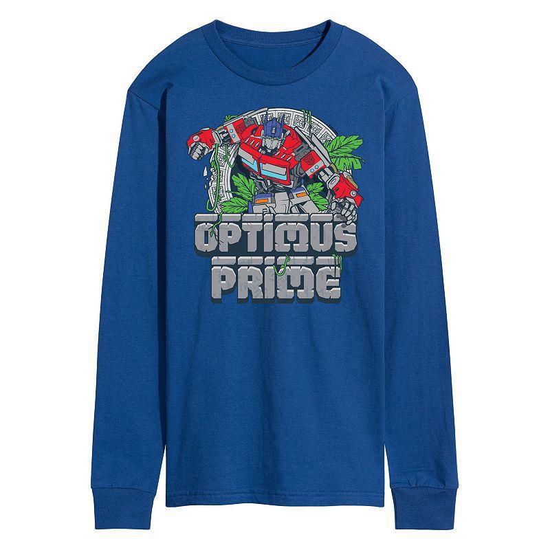 Mens Transformers Optimus Prime Long Sleeve Graphic Tee Product Image