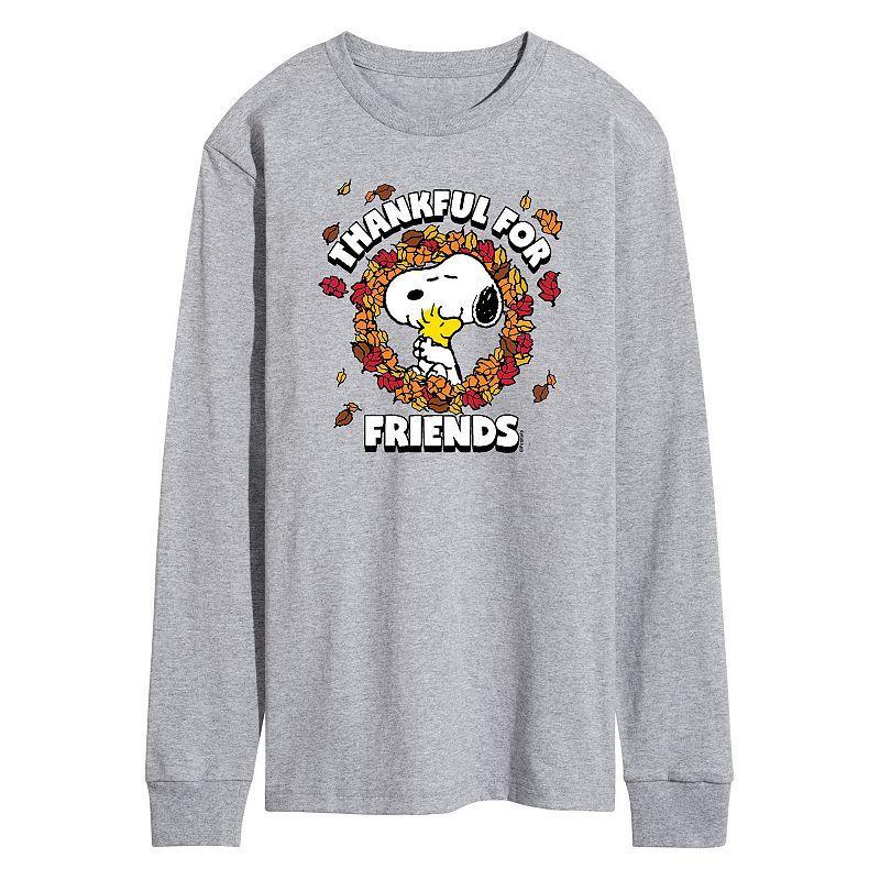 Mens Peanuts Thankful Friends Long Sleeve Tee Product Image