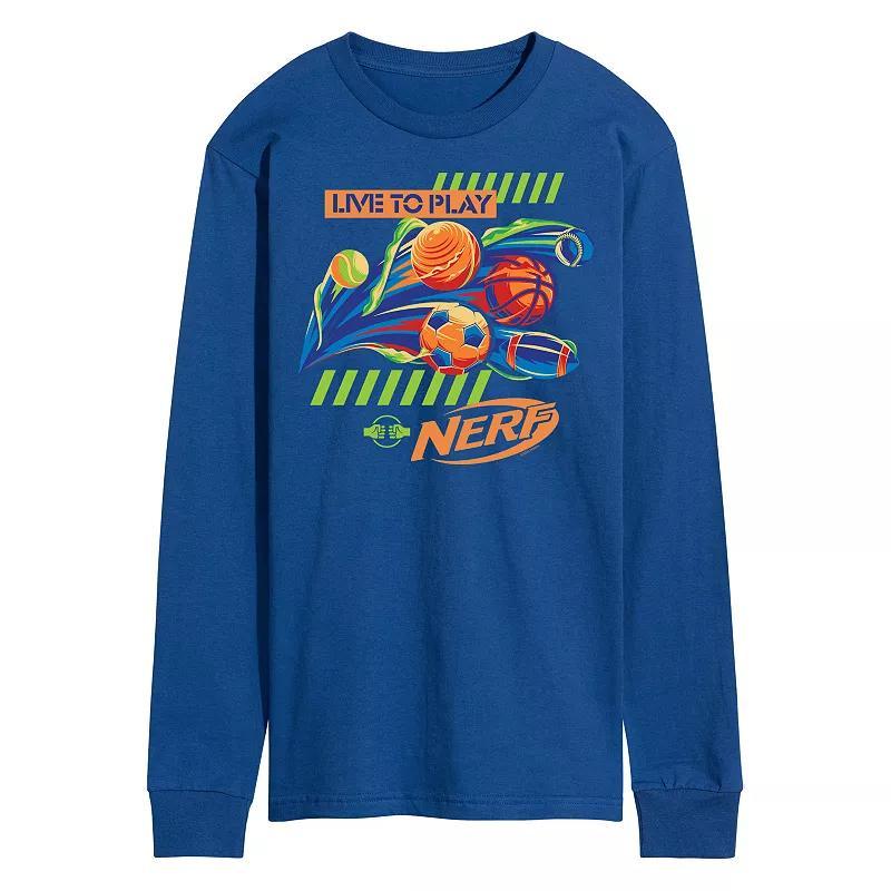 Mens Nerf Live To Play Long Sleeve Graphic Tee Product Image