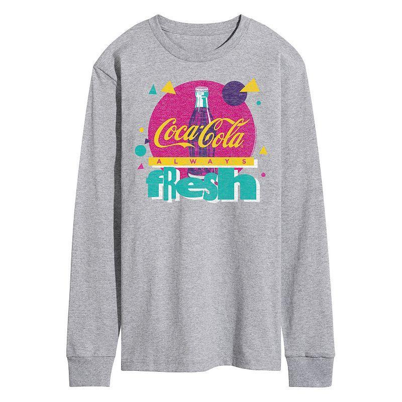 Mens CocaCola Always Fresh Logo Long Sleeve Graphic Tee Product Image