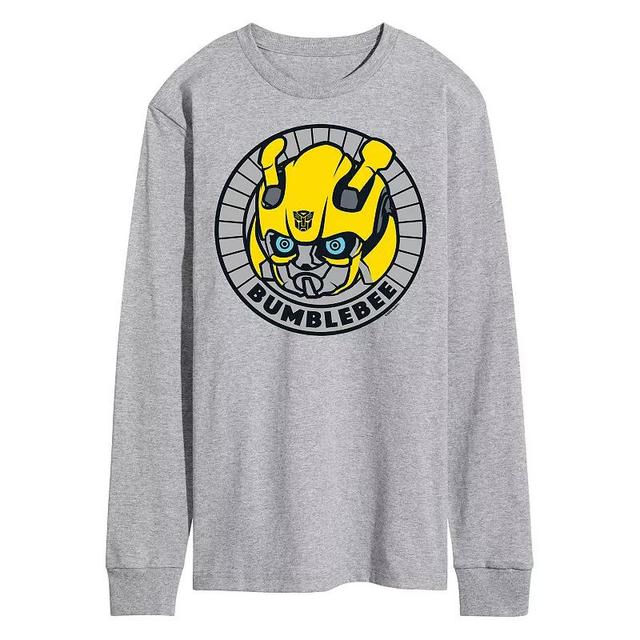 Mens Transformers Bumblebee Badge Long Sleeve Graphic Tee Product Image