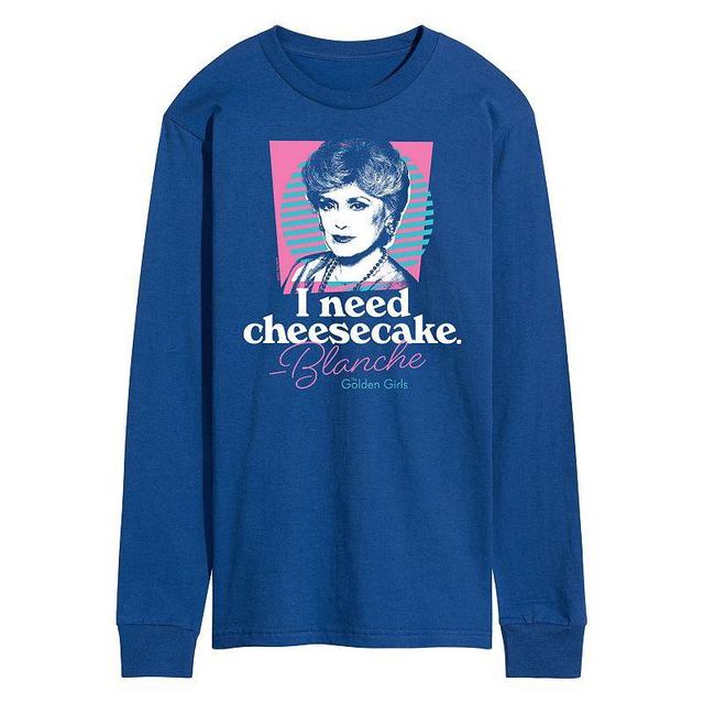 Mens Golden Girls Cheesecake Long Sleeve Tee Product Image