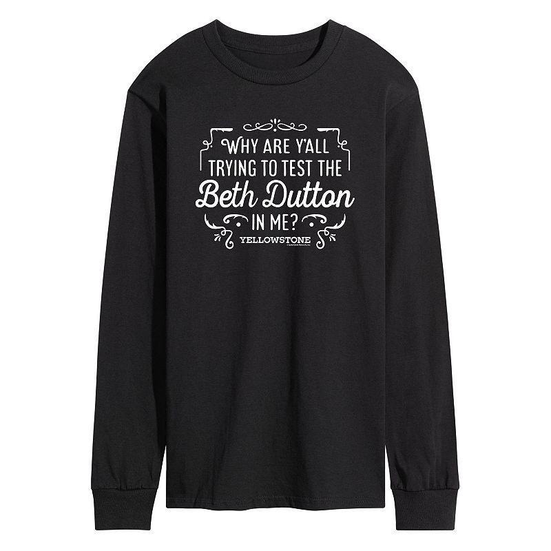 Mens Yellowstone Beth Dutton Tee Dark Grey Product Image