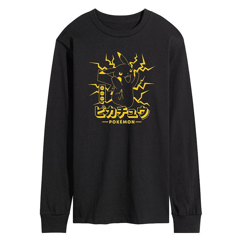 Mens Pokemon Pikachu Lighting Tee Black Product Image