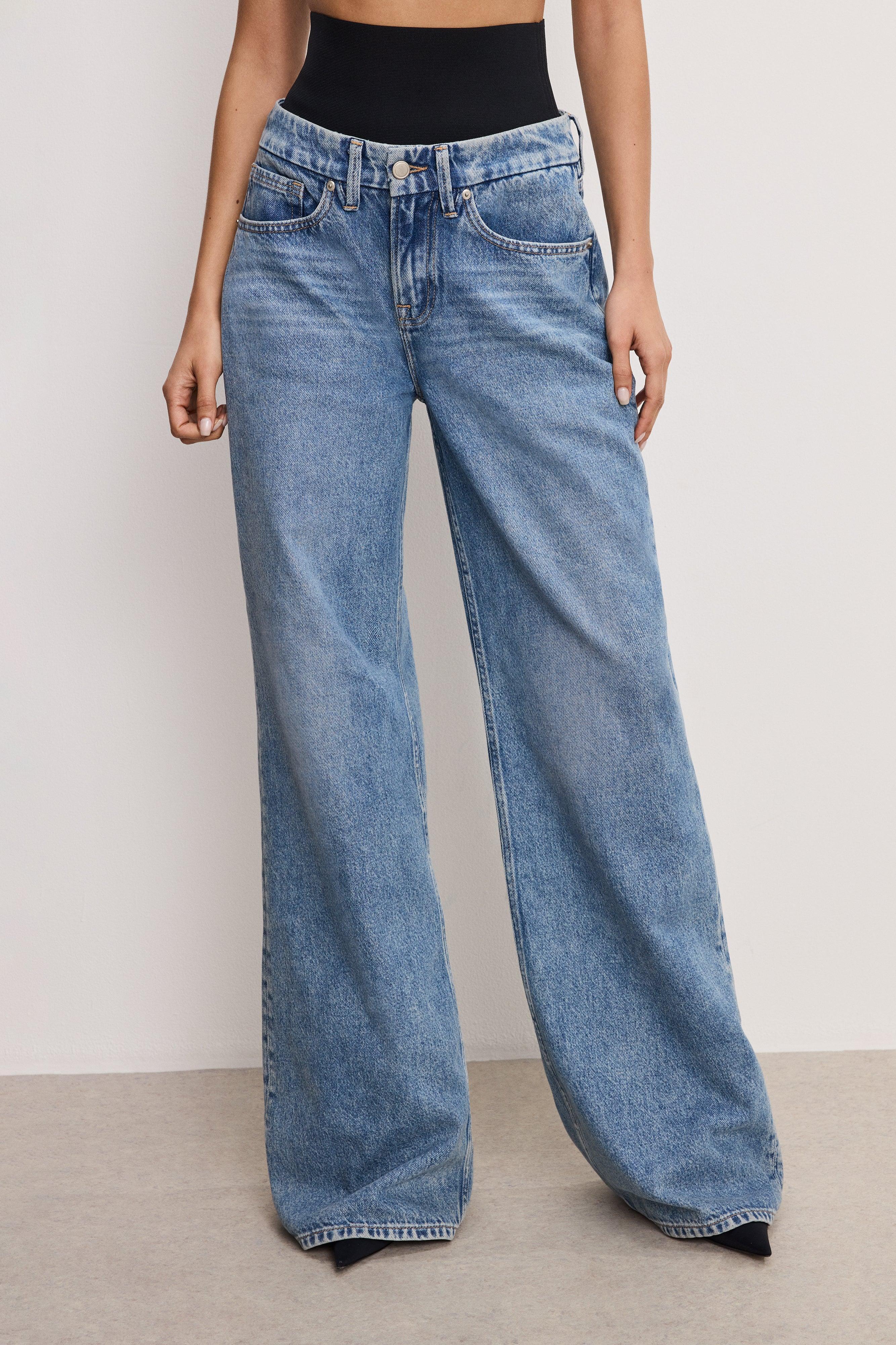 WIDE LEG SOLUTION JEANS | INDIGO739 Product Image