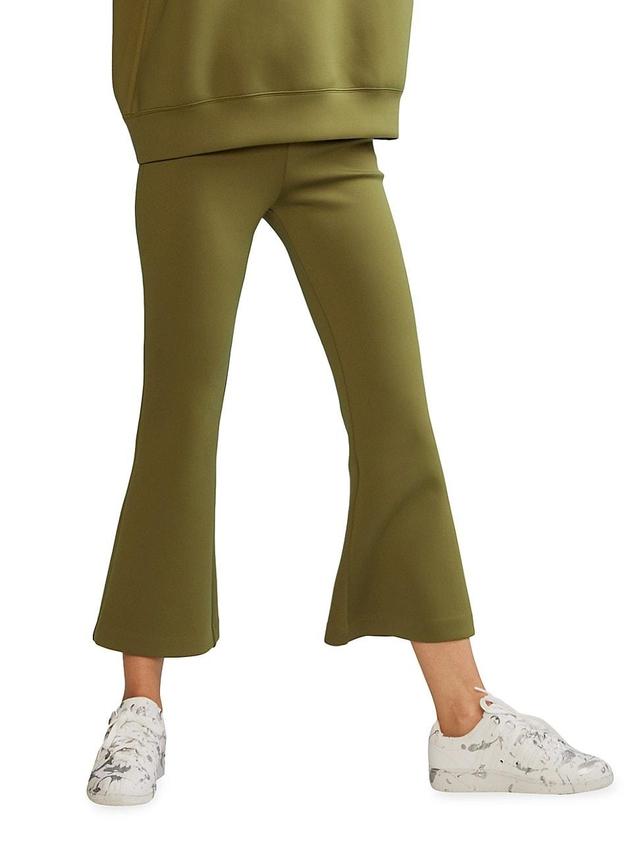 Womens Bonded Cropped Flare Pants Product Image