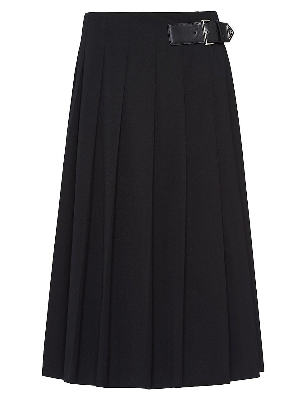 Womens Gabardine Midi Skirt Product Image