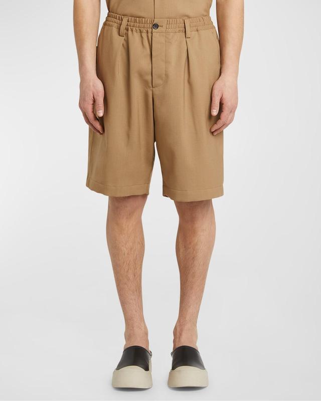 Mens Wide-Leg Bermuda Shorts Product Image