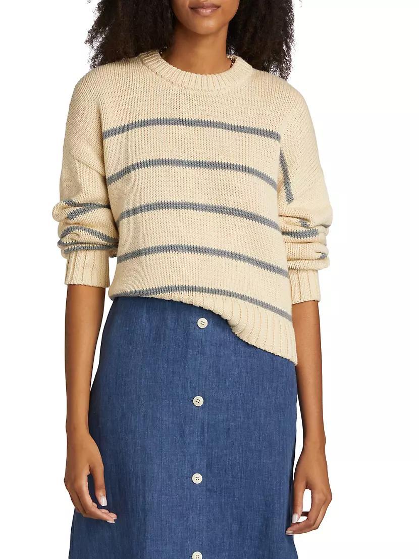 Chloe Striped Cotton Sweater Product Image