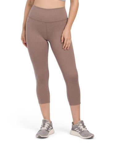 Space Dye Interlock Capri Leggings for Women | Polyester/Spandex Product Image