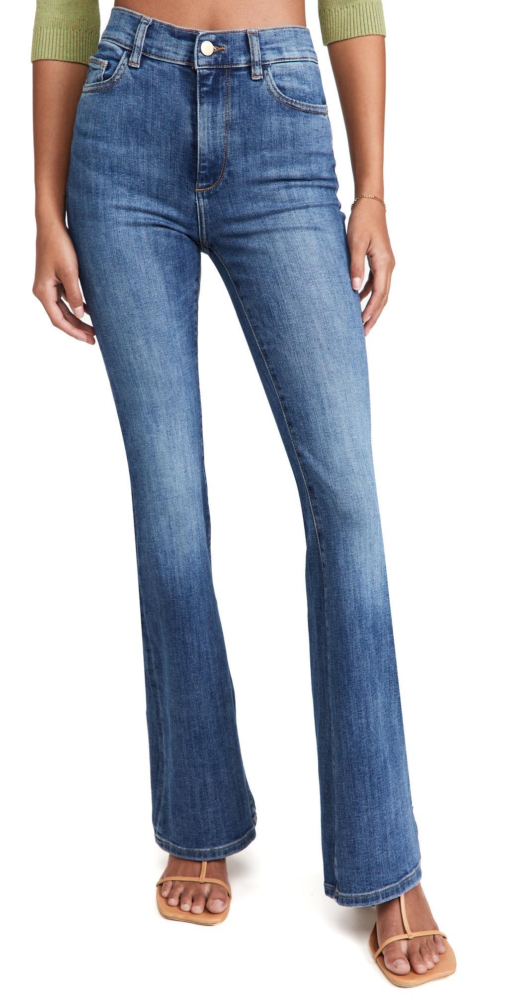 DL1961 Bridget Boot High Rise Instasculpt Jeans Admiral (Performance) 26 product image