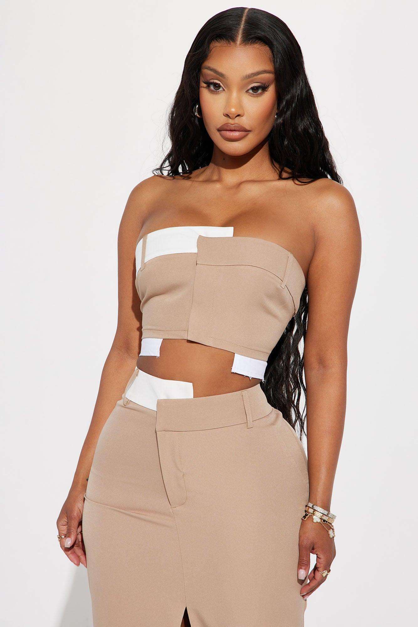 My Kind Of Skirt Set - Taupe Product Image