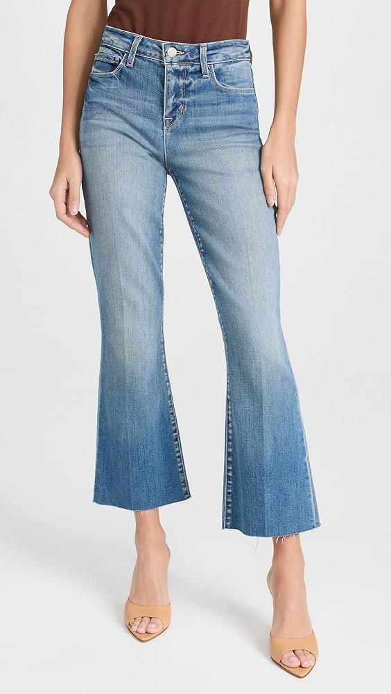 L'AGENCE Kendra High Rise Crop Flare Jeans | Shopbop Product Image