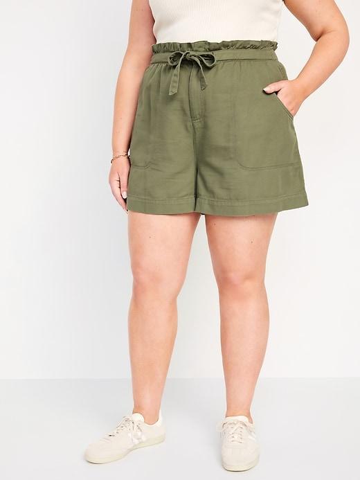 Extra High-Waisted Utility Shorts -- 4-inch inseam Product Image