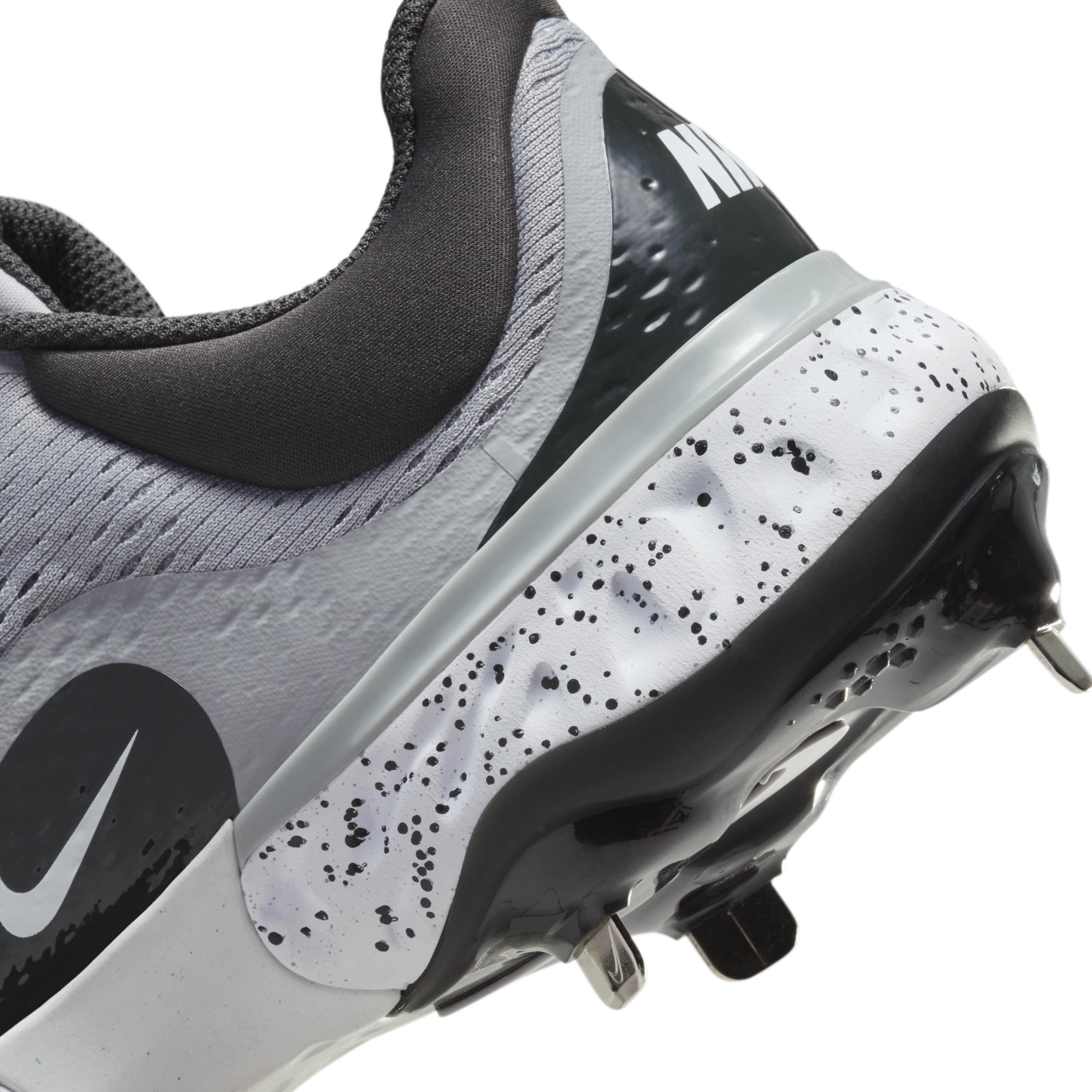 Nike Mens Nike Alpha Huarache Elite 4 Low - Mens Baseball Shoes Dk Smoke Grey/Wolf Grey/White Product Image