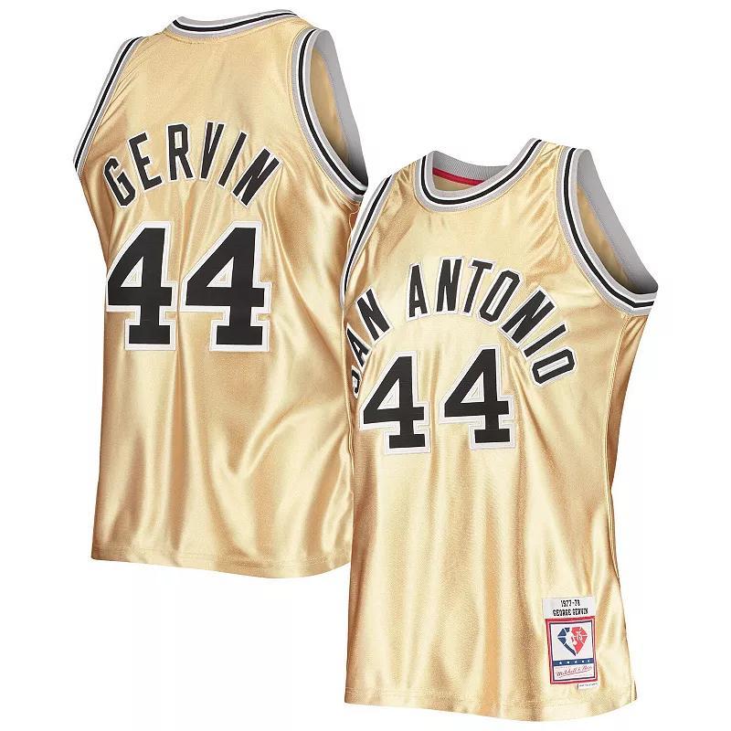 Mens Mitchell & Ness George Gervin San Antonio Spurs 75th Anniversary 1977-78 Hardwood Classics Swingman Jersey Product Image