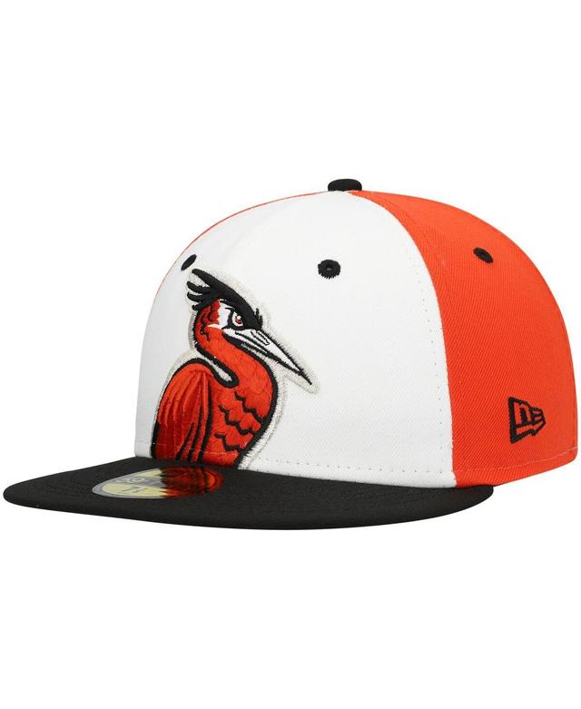 Mens New Era White Delmarva Shorebirds Authentic Collection Team Alternate 59FIFTY Fitted Hat Product Image