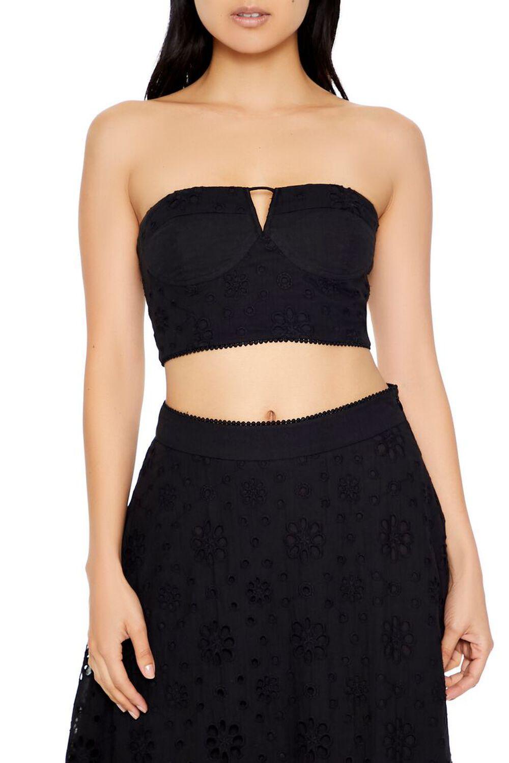 Eyelet Tube Top & Maxi Skirt Set | Forever 21 Product Image