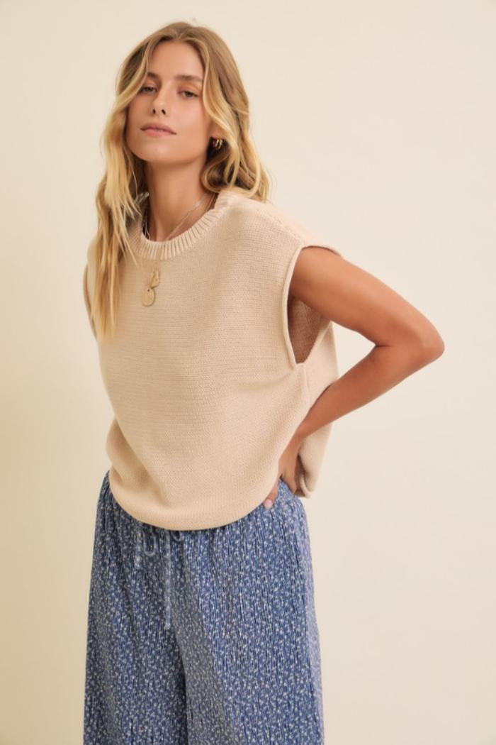 S/L Boxy Knit Top Product Image